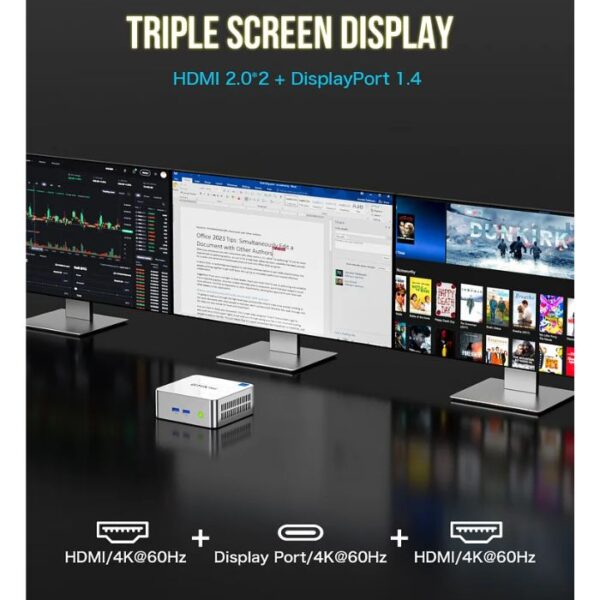 GMKtec NucBox M3 Mini PC — Intel i5-12450H | 16GB | 512GB SSD | W11 Pro - Imagen 2