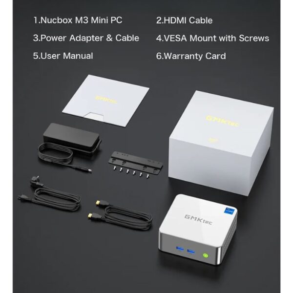 GMKtec NucBox M3 Mini PC — Intel i5-12450H | 16GB | 512GB SSD | W11 Pro - Imagen 4