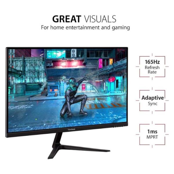 ViewSonic VX2718-P-MHD — 27", Full HD,180Hz, VA, Monitor Plano, FreeSync, bocinas - Imagen 2