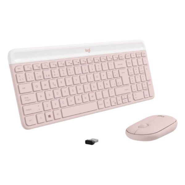 Logitech MK470 Rosa — Kit teclado y mouse, RF Inalámbrico, USB, Rosa, español - Imagen 3