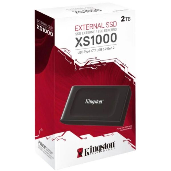 Kingston XS1000 2TB SSD — Hasta 1050MB/s, Unidad externa USB 3.2 Gen 2 - Imagen 2
