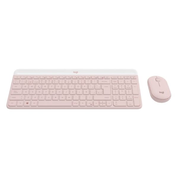 Logitech MK470 Rosa — Kit teclado y mouse, RF Inalámbrico, USB, Rosa, español - Imagen 4