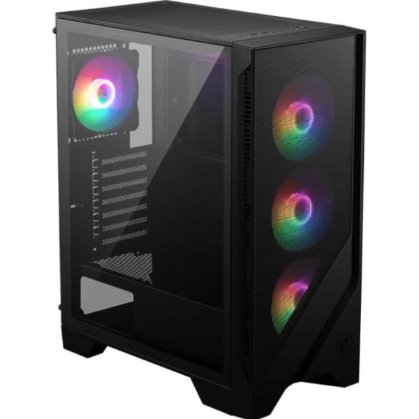 MSI MAG Forge 120A Airflow — Caja ATX, 6 Fans RGB 120mm, negro - Imagen 2