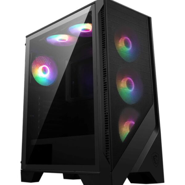 MSI MAG Forge 120A Airflow — Caja ATX, 6 Fans RGB 120mm, negro