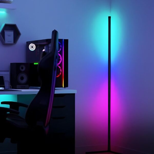 Nexxt Lámpara LED inteligente de piso — Conexión Wi-Fi, compatible con Alexa, Google Home, Alexa - Imagen 2