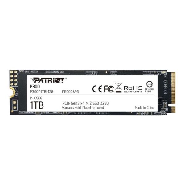 Patriot P300 1TB — SSD M.2 2280, PCIe3, hasta 2,100 MB/s en lectura - Imagen 4
