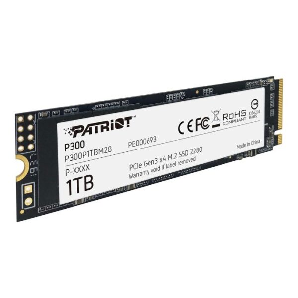 Patriot P300 1TB — SSD M.2 2280, PCIe3, hasta 2,100 MB/s en lectura - Imagen 2