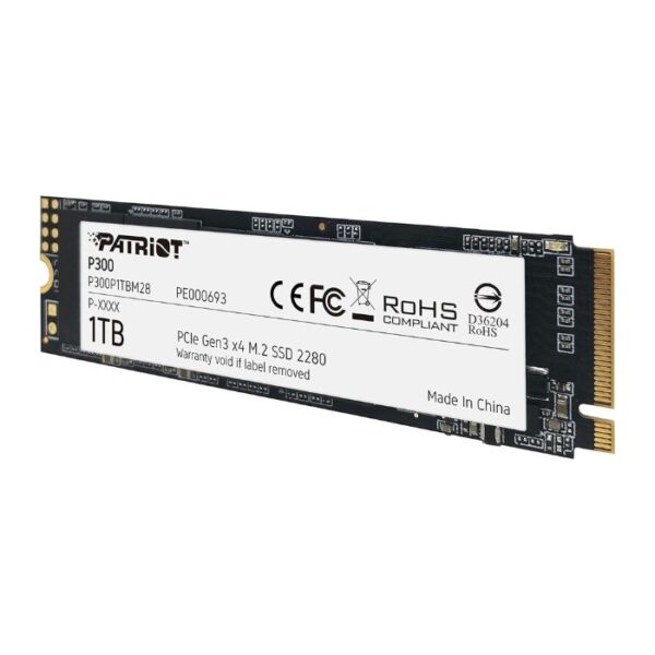 Patriot P300 1TB — SSD M.2 2280, PCIe3, hasta 2,100 MB/s en lectura - Imagen 3