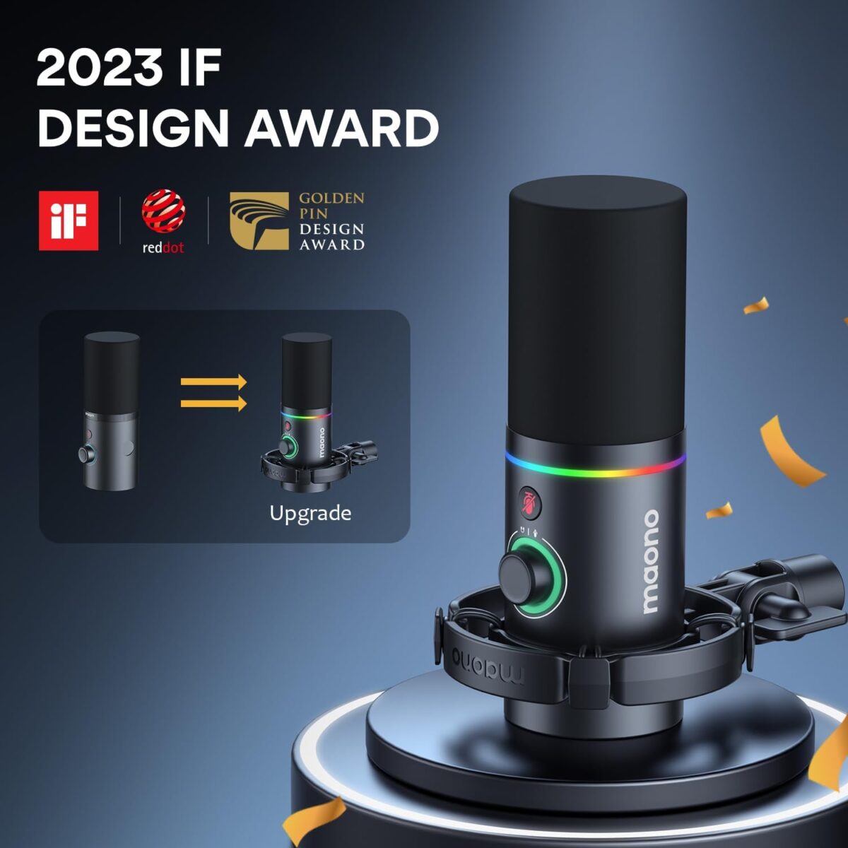 61cZ4BnyGyL._AC_SL1500_ Maono PD200X — Micrófono dinámico USB/XLR, RGB, sin brazo - Imagen 8