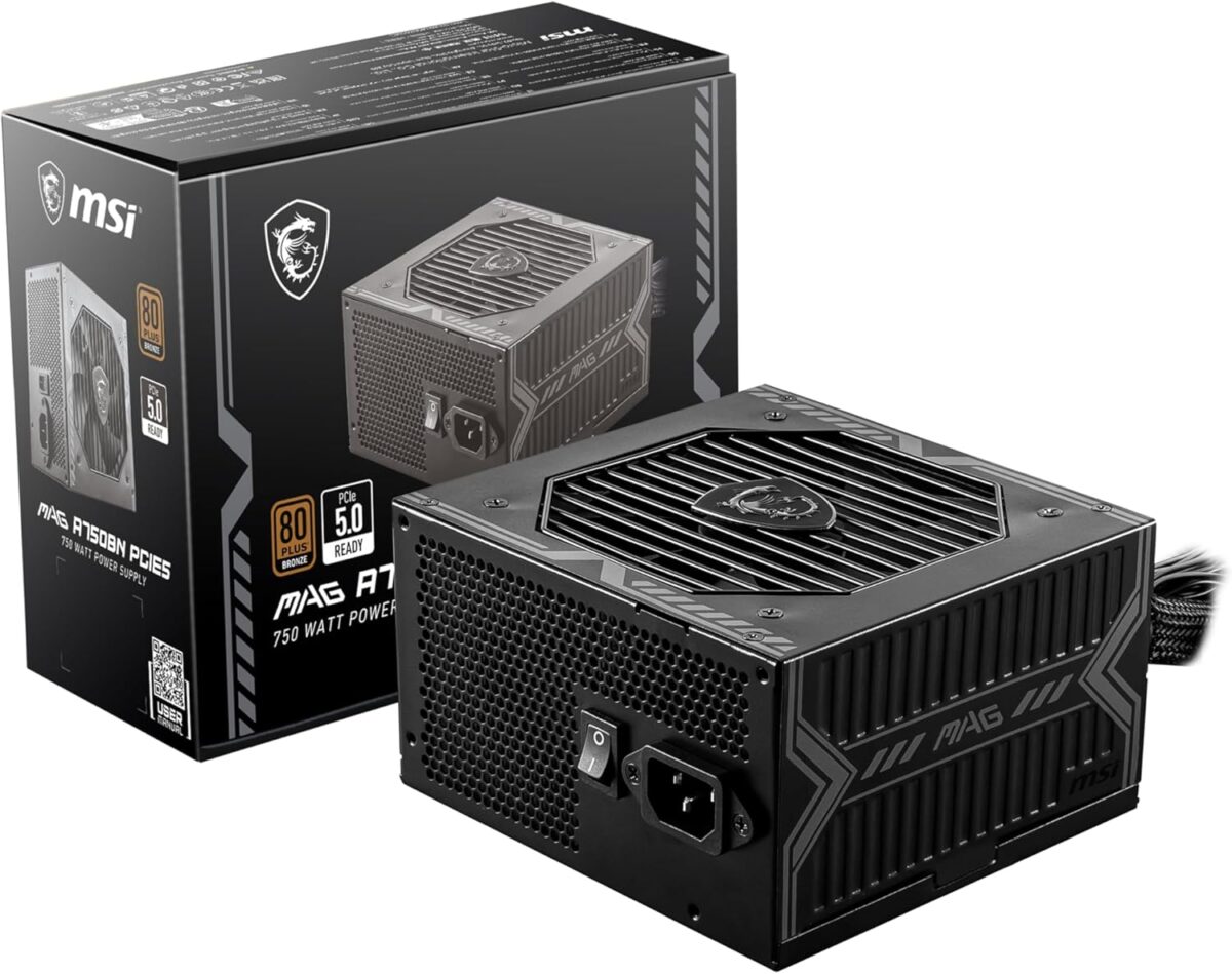MSI MAG A750BN PCIE5 80+ Bronce — Fuente de poder 750W, no modular - Imagen 2