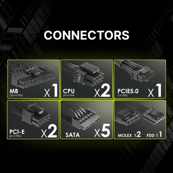 MSI MAG A750BN PCIE5 80+ Bronce — Fuente de poder 750W, no modular - Imagen 9