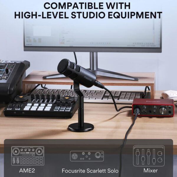 Maono PD100 Podcast XLR — Micrófono para grabación vocal, tecnología de aislamiento de voz - Imagen 7