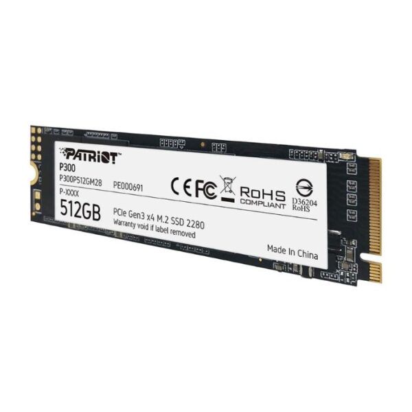 Patriot P300 512GB — SSD M.2 2280, PCIe3, lectura hasta 1,700 MB/s - Imagen 3