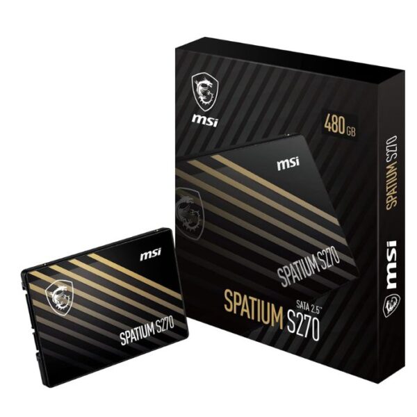 MSI Spatium S270 480GB — SSD SATA 2.5", hasta 500 MB/s en lectura - Imagen 2