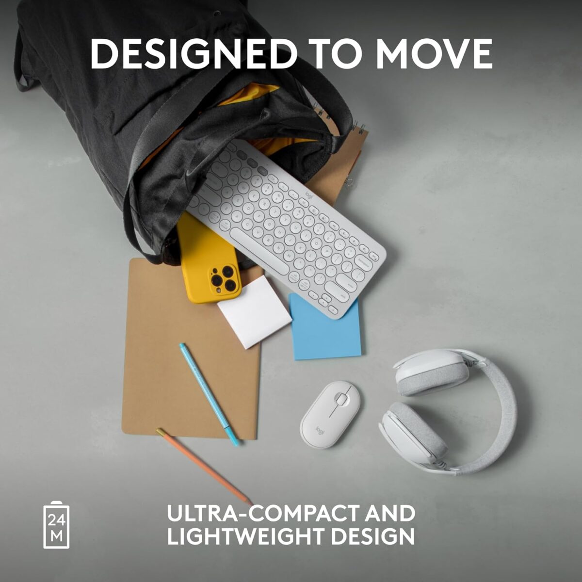 Logitech Pebble 2 M350S Blanco — Mouse inalámbrico, bluetooth, delgado y compacto - Imagen 5