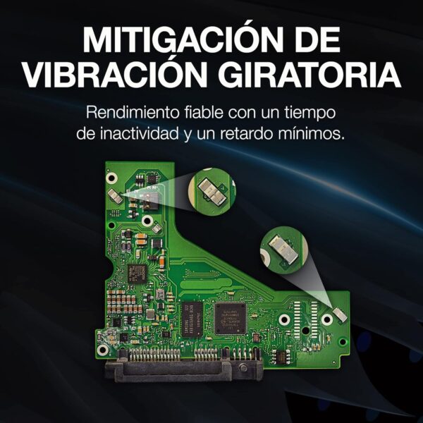 Seagate Skyhawk AI 8TB, 7200RPM, 3,5 in, SATA III, 6 Gbit/s, 256MB Caché - Imagen 5