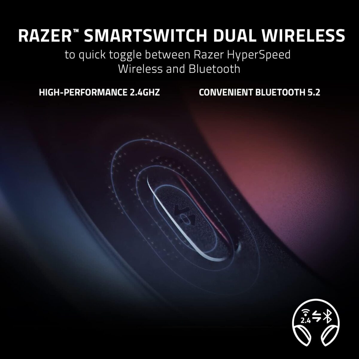 61SwG+dwNRL._AC_SL1500_ Razer Barracuda Black — Audífonos inalámbricos, 2.4GHz + Bluetooth, multiplataforma, cancelación activa de ruido, mejor calidad de sonido, negro - Imagen 6