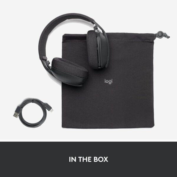 Logitech Zone Vibe 100 Graphite — Auriculares Wireless ligeros, Bluetooth - Imagen 6