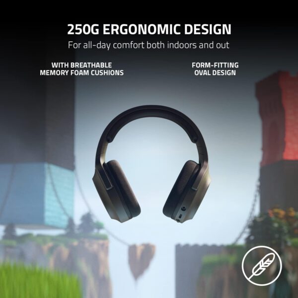Razer Barracuda X Black — Audífonos inalámbricos, multiplataforma, 2.4GHz Wireless, Bluetooth, micrófono extraíble, negro - Imagen 3