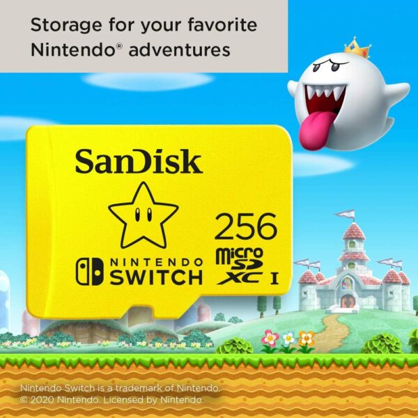 SanDisk 256GB microSDXC Card Nintendo Switch — Con licencia de Nintendo® - Imagen 2