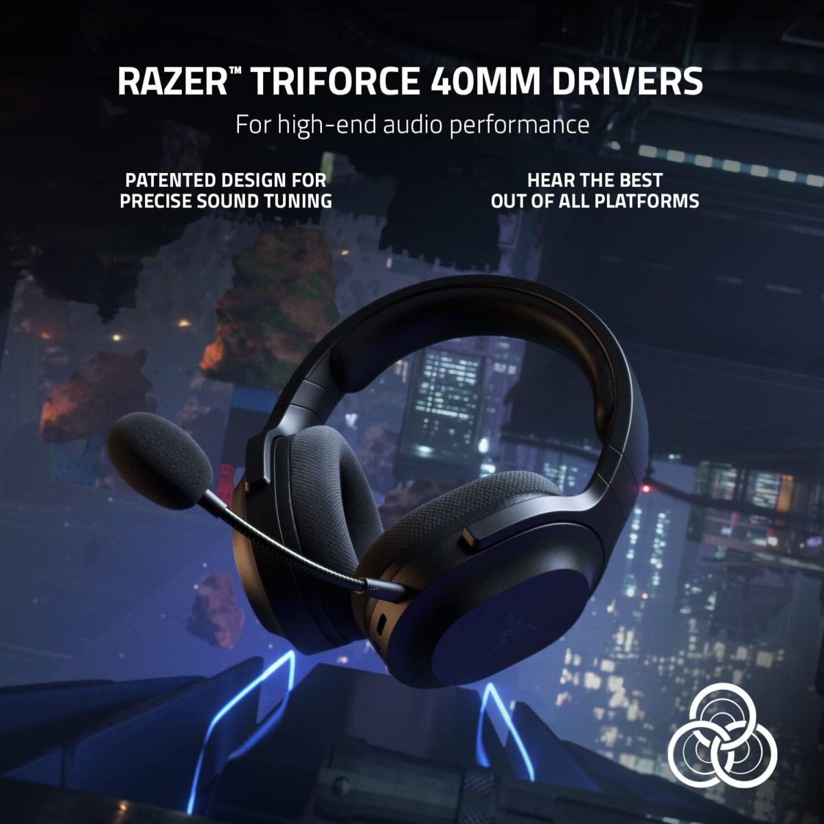 71P+M6jOX7L._AC_SL1500_ Razer Barracuda X Black — Audífonos inalámbricos, multiplataforma, 2.4GHz Wireless, Bluetooth, micrófono extraíble, negro - Imagen 7