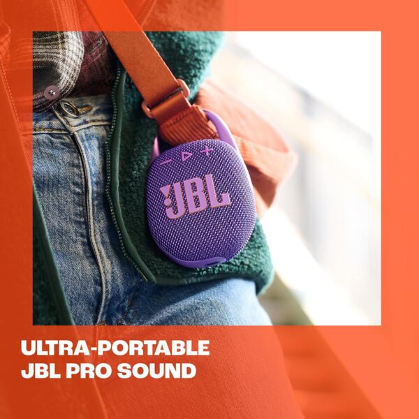 JBL Clip 5 Blue — Altavoz Bluetooth 5,3, Portátil, Acuático, IP67, Extra—Bass - Imagen 3