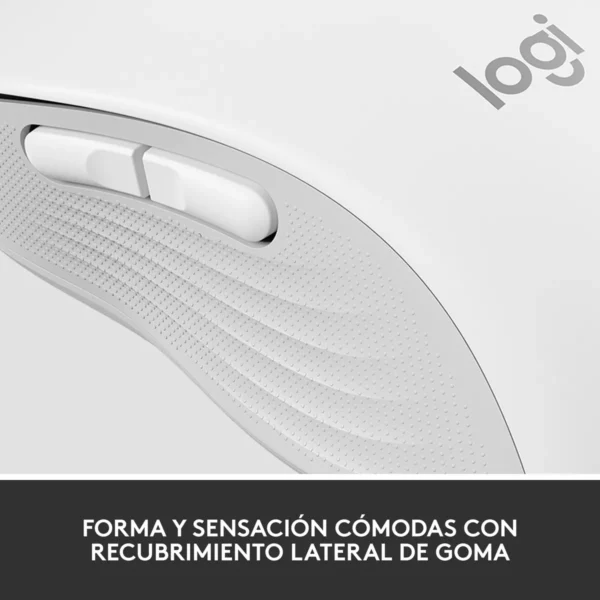 Logitech Signature M650 White — Mouse Inalámbrico, Bluetooth, para manos pequeñas, blanco - Imagen 7
