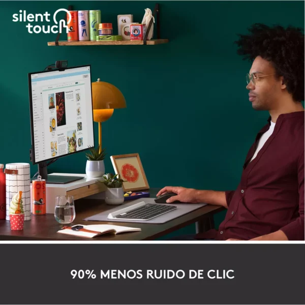 Logitech Signature M650 Graphite — Mouse Inalámbrico, Bluetooth, para manos pequeñas - Imagen 4