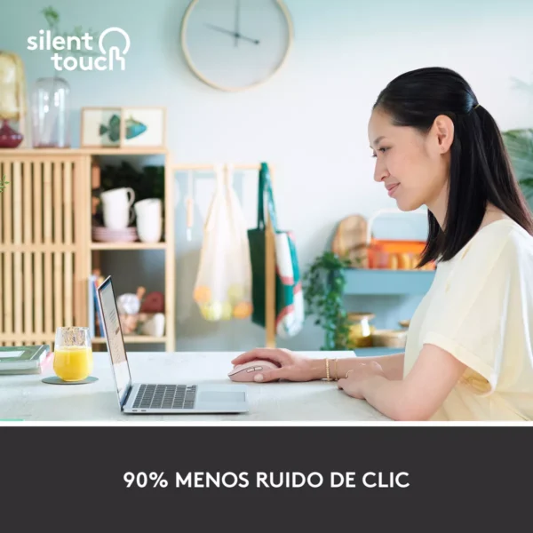 Logitech Signature M650 Rose — Mouse Inalámbrico, Bluetooth, para manos pequeñas - Imagen 4