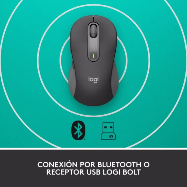 Logitech Signature M650 Graphite — Mouse Inalámbrico, Bluetooth, para manos pequeñas - Imagen 6