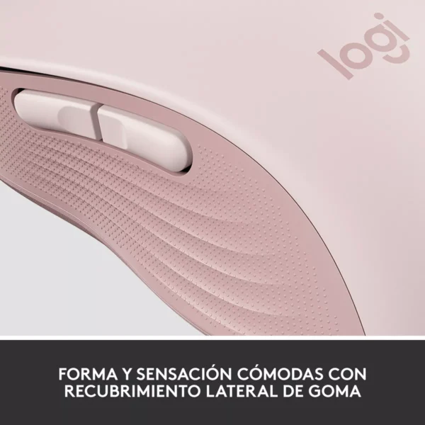Logitech Signature M650 Rose — Mouse Inalámbrico, Bluetooth, para manos pequeñas - Imagen 7