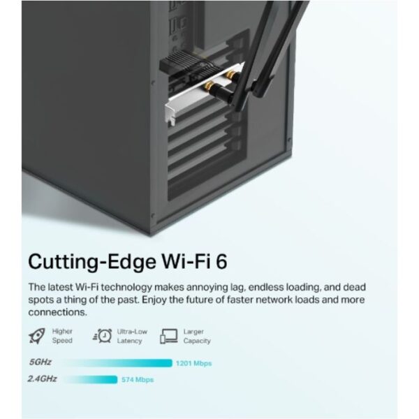TP-Link Archer TX20E — Adaptador PCIe, Wi-Fi 6, Bluetooth 5.2 - Imagen 5