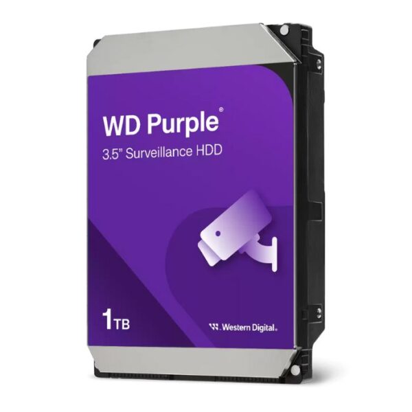 WD Purple 1TB — Disco Duro interno, 5400RPM, 3,5", SATA III, 6 Gbit/s, caché 64MB