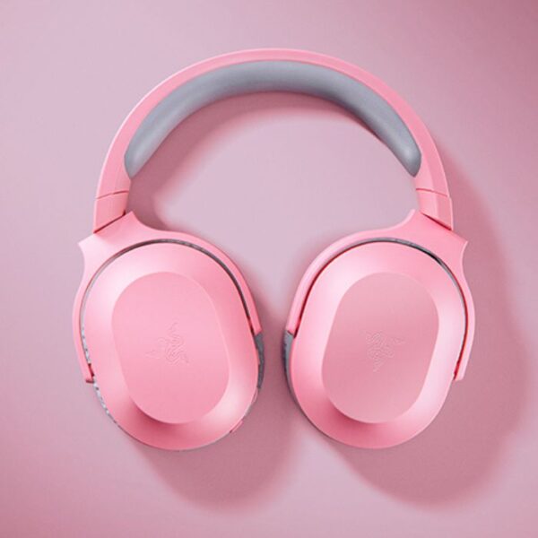 Razer Barracuda X Quartz Pink — Audífonos inalámbricos, multiplataforma, 2.4GHz Wireless, Bluetooth, micrófono extraíble, rosa - Imagen 2