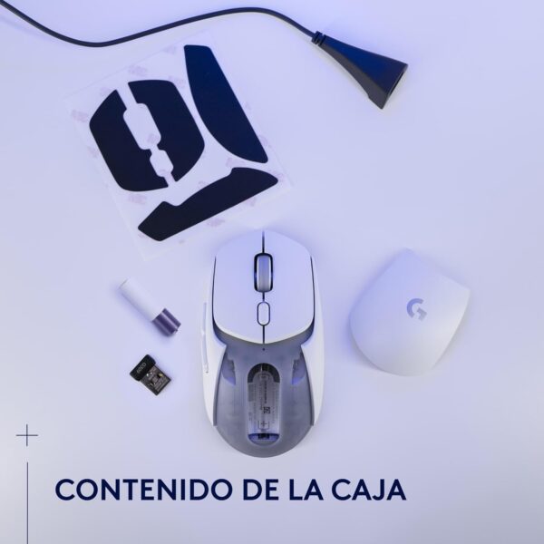 Logitech G309 White LIGHTSPEED — Mouse inalámbrico, Bluetooth, blanco - Imagen 9
