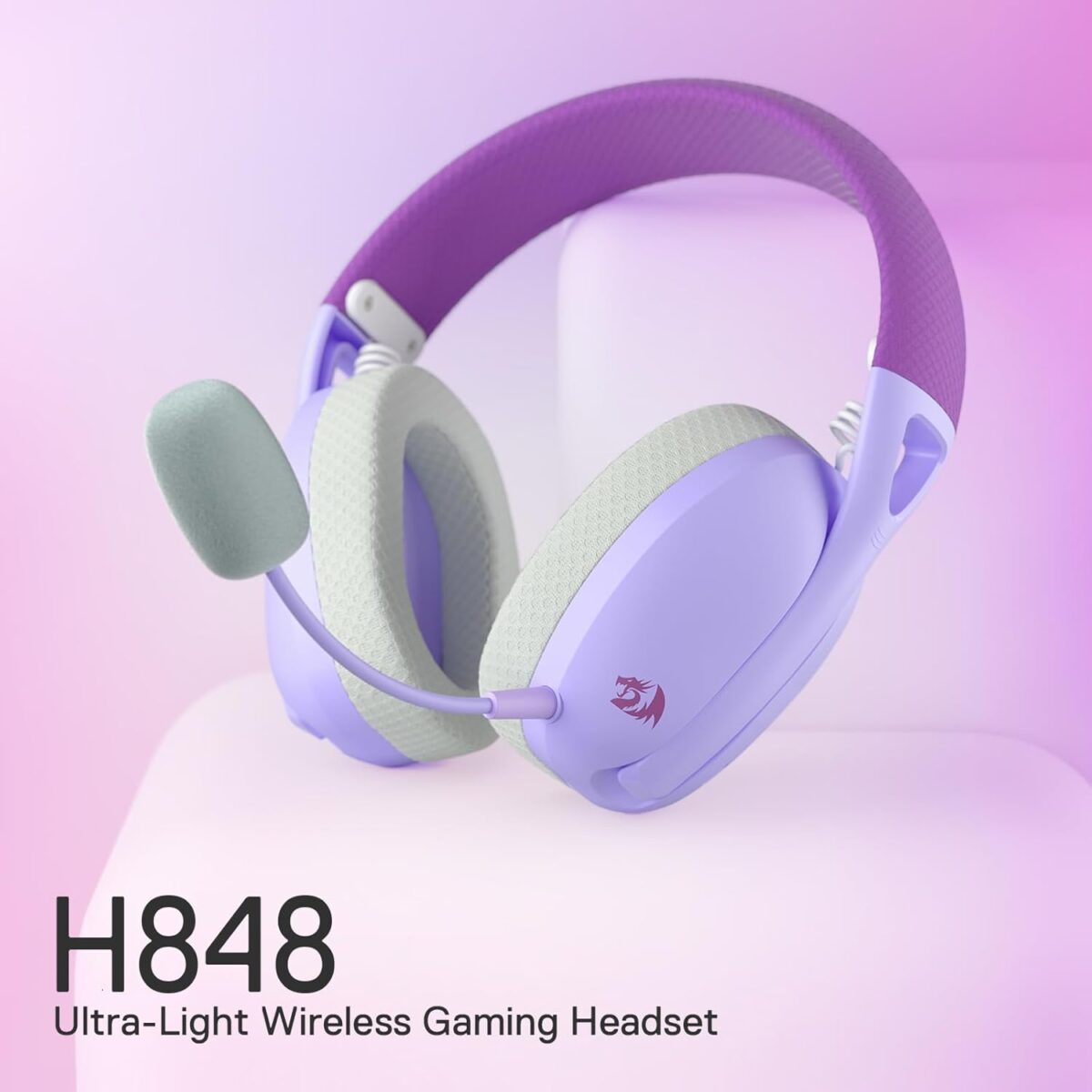 61d6-1z4GvL._SL1500_ Redragon Ire Pro H848 Purple — Audífono inalámbrico, bluetooth - Imagen 2