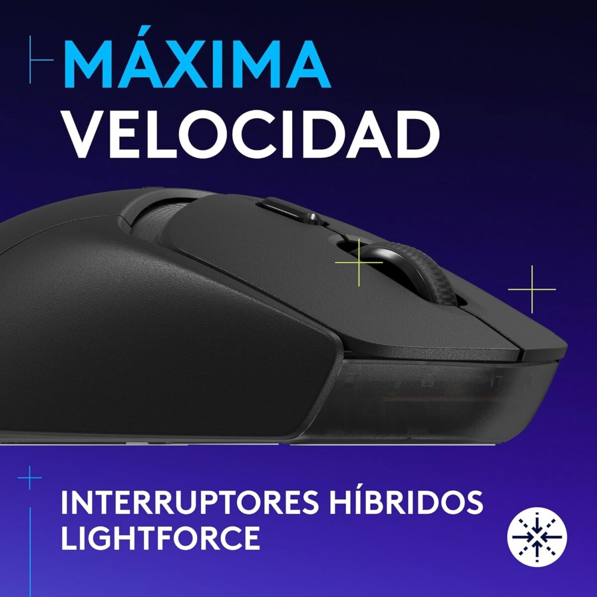 715oKllE71L._AC_SL1500_ Logitech G309 Black LIGHTSPEED — Mouse inalámbrico, Bluetooth, negro - Imagen 3