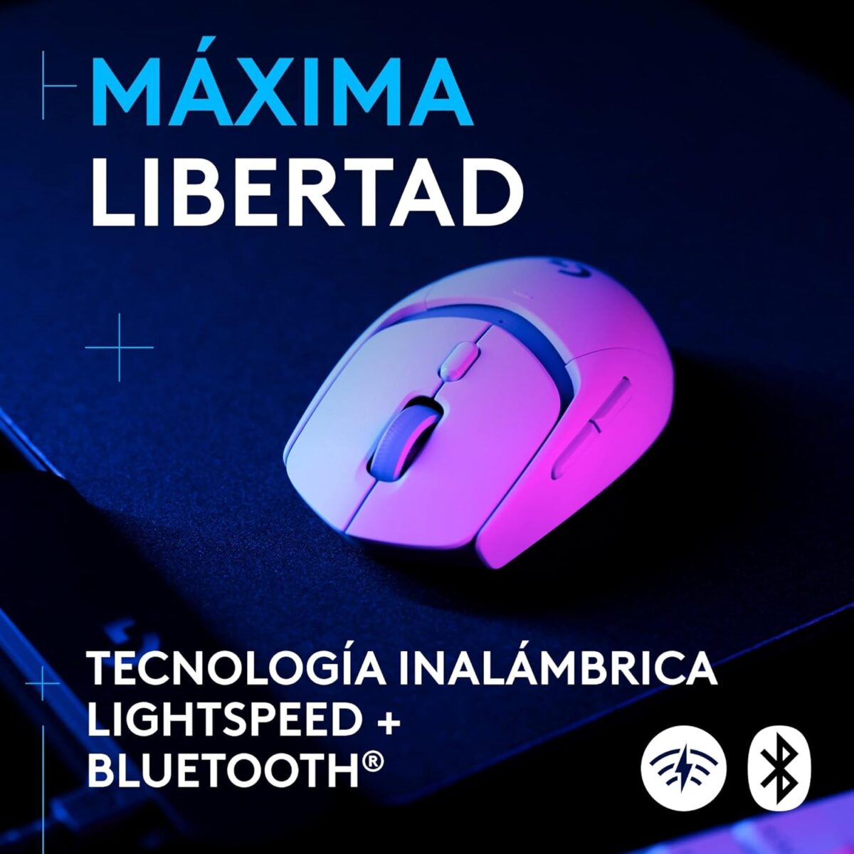 71+ojY+ntIL._AC_SL1500_ Logitech G309 White LIGHTSPEED — Mouse inalámbrico, Bluetooth, blanco - Imagen 7