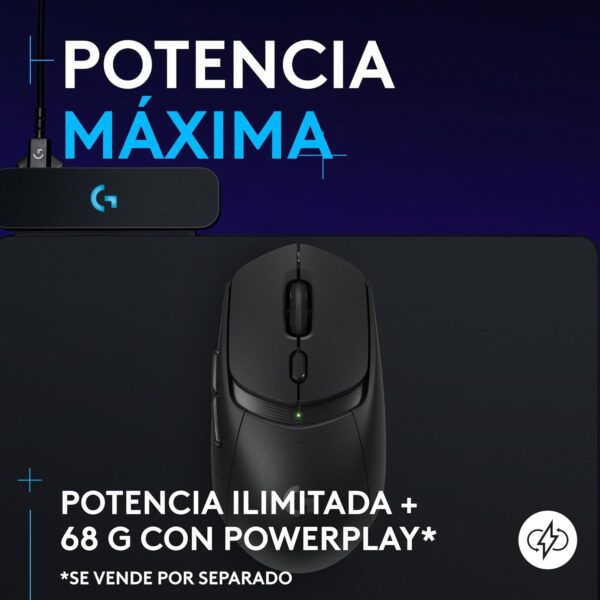 Logitech G309 Black LIGHTSPEED — Mouse inalámbrico, Bluetooth, negro - Imagen 8