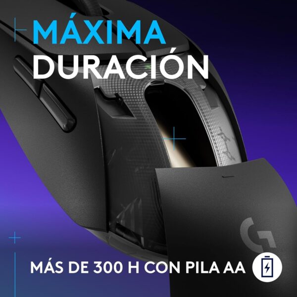 Logitech G309 Black LIGHTSPEED — Mouse inalámbrico, Bluetooth, negro - Imagen 5