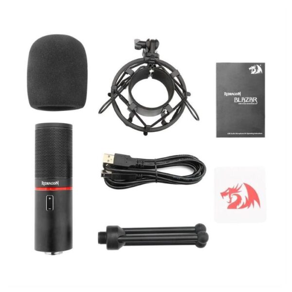 Redragon Blazar GM300 Micrófono USB, Color Negro - Imagen 3