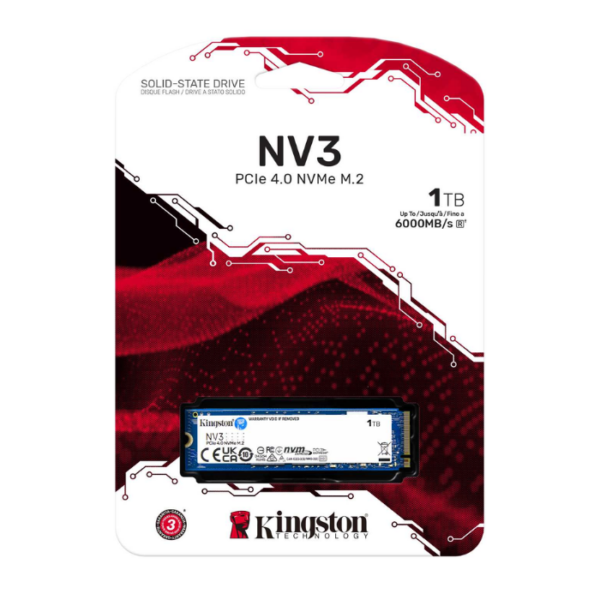 Kingston NV3 1TB — SSD NVMe M.2, hasta 6.000 MB/s en lectura - Imagen 2