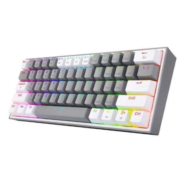 Redragon Fizz Pro K616 RGB Gray — Teclado mecánico, inalámbrico, RGB, Bluetooth, gris, Español - Imagen 3