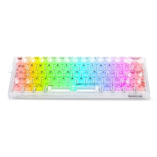 Redragon Fizz K617CT RGB White — Teclado mecánico, con cable, iluminación RGB, Blanco - Imagen 5