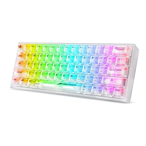 Redragon Fizz K617CT RGB White — Teclado mecánico, con cable, iluminación RGB, Blanco - Imagen 3