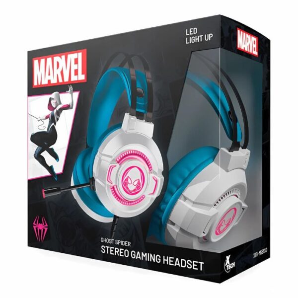 Xtech Marvel Ghost Spider Edition — Audífonos estéreo, con cable - Imagen 2