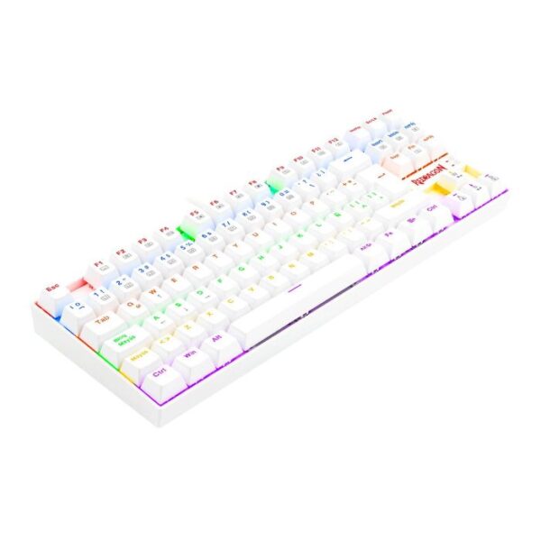 Redragon Kumara K552 White — Teclado mecánico, con cable, Rainbow, blanco, español - Imagen 5