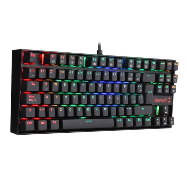 Redragon Kumara K552 RGB Black — Teclado mecánico, con cable, RGB, negro, español - Imagen 4