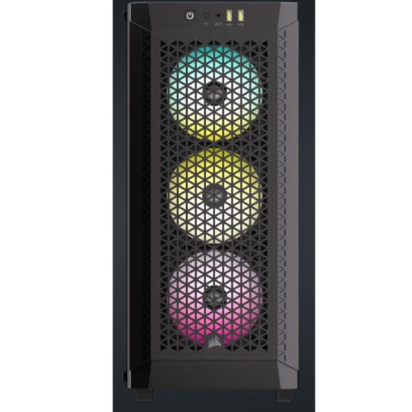 CORSAIR 480T RGB Airflow Black  — Caja ATX, 3 Fans 120mm, color negro - Imagen 6