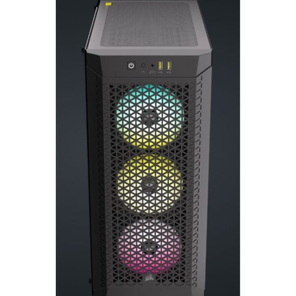CORSAIR 480T RGB Airflow Black  — Caja ATX, 3 Fans 120mm, color negro - Imagen 7